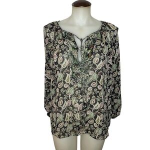 Paisley Chiffon Blouse 🤍